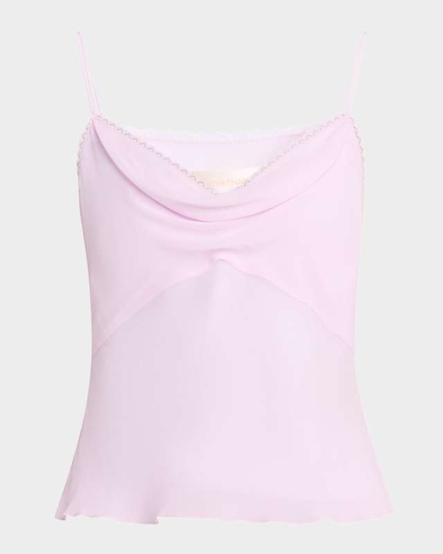 Lavoir Lace-Trim Sleeveless Top